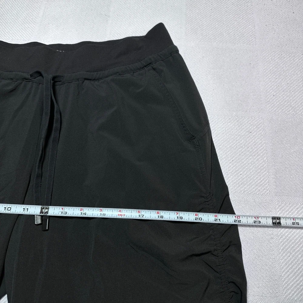 Athleta Attitude Pants Womens 10 Ruched Legs Lightweight Stretch Jogger Black - Picture 9 of 13